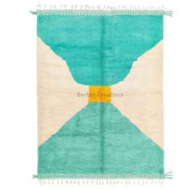 Moroccan Berber Beni Ourain Rug Turquoise – ALIYAH