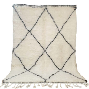 Modern Moroccan Beni Ourain Rug 4.9’x 8.2′