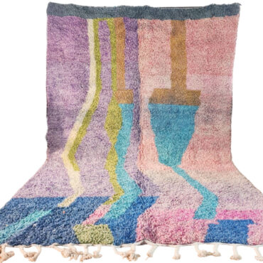 Faded Vintage Moroccan Boujaad Rug  6.5’x 9.8′ – SAMIR