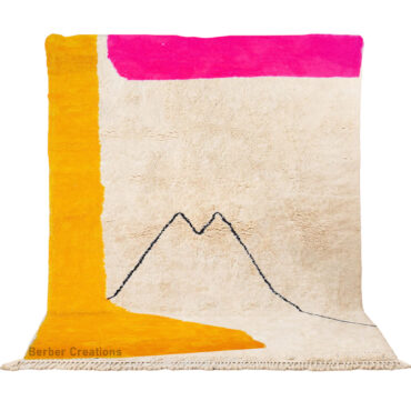 Handmade Moroccan Abstract Wool Rug – YARA