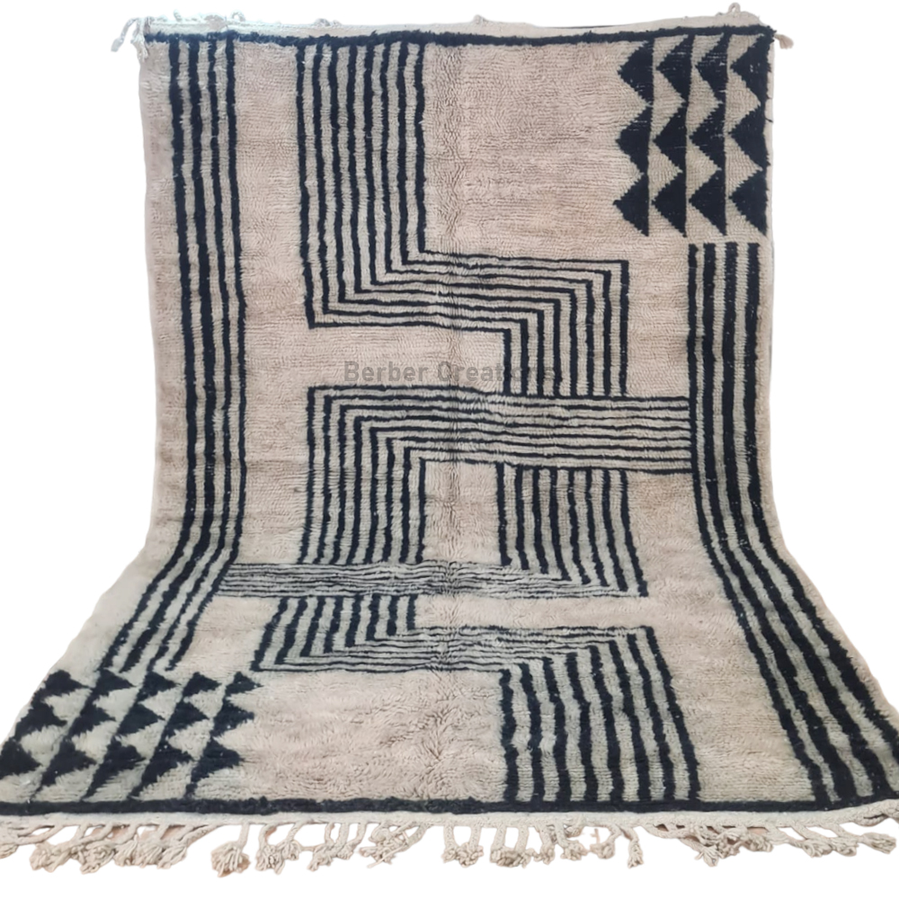 modern beni ourain rug