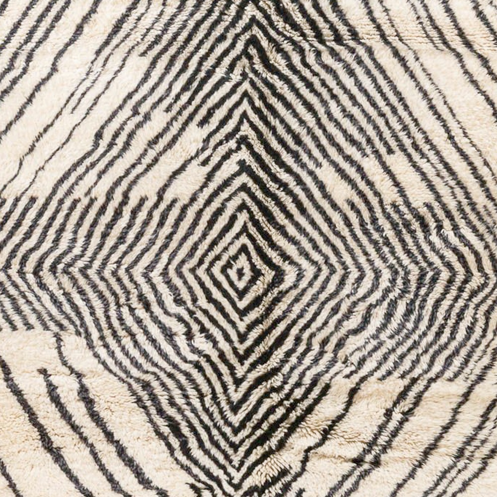 modern moroccan beni ourain rug