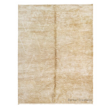 Moroccan Contemporary Wool Rug Beige  – ALIA