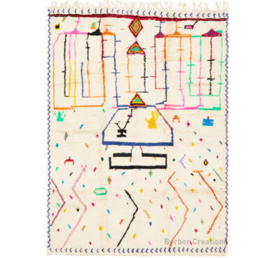 Tribal Colorful Moroccan Azilal Rug – RUBAB