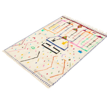 Tribal Colorful Moroccan Azilal Rug – RUBAB