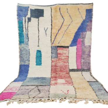 Vintage Moroccan Boujaad Rug  4.9′ x 8.2′