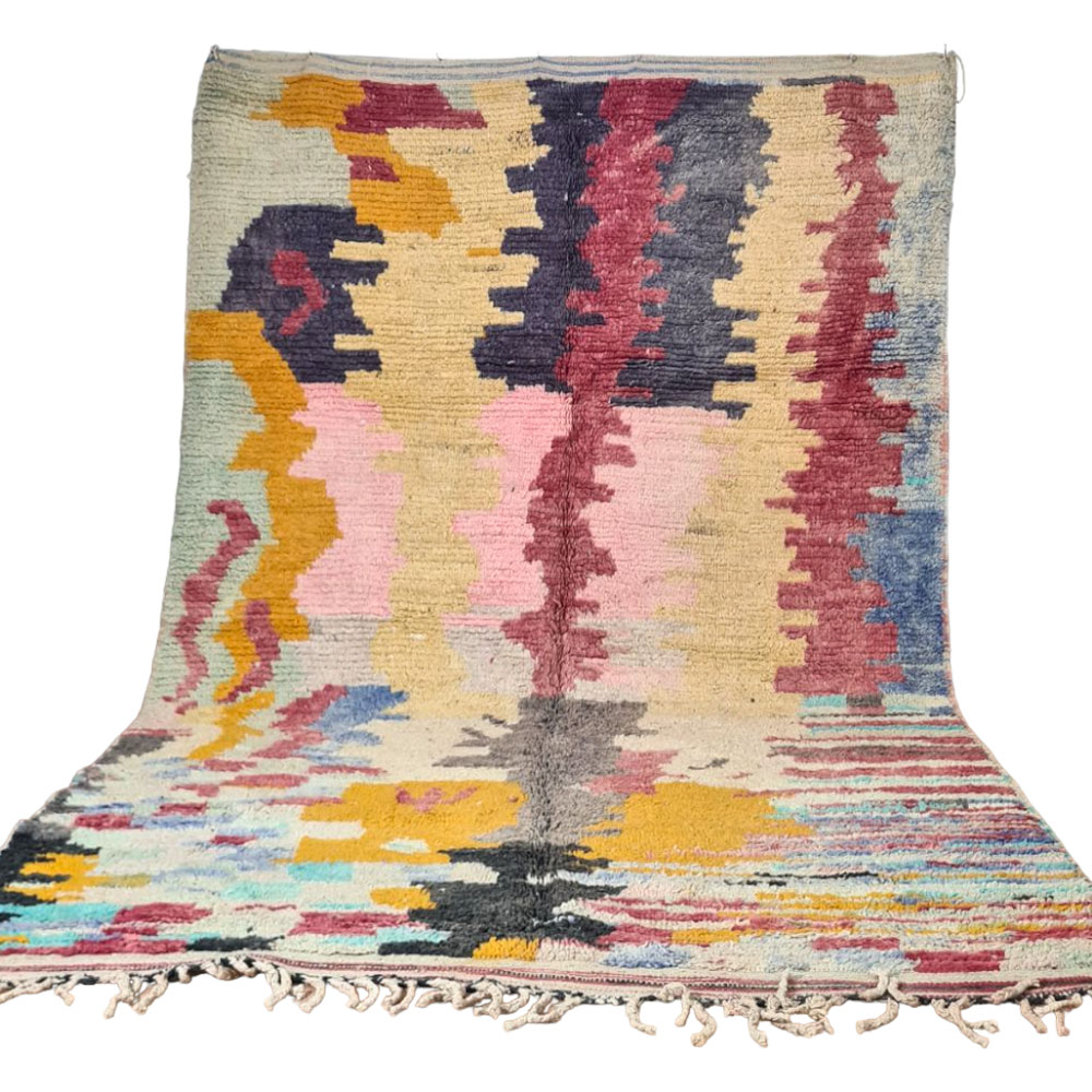 Vintage moroccan rug boujaad