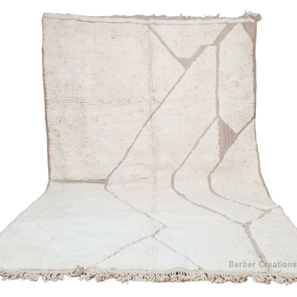 beni ourain rug white and beige