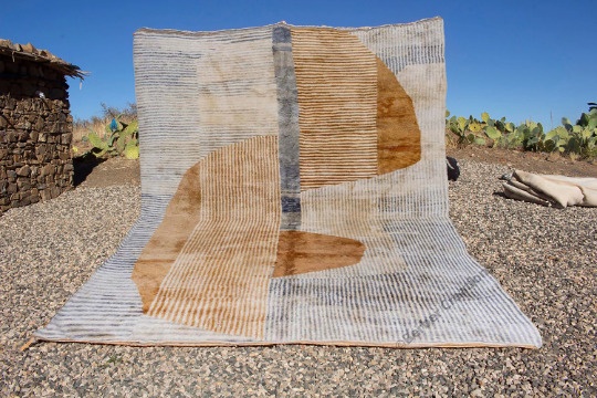 modern moroccan wool rug