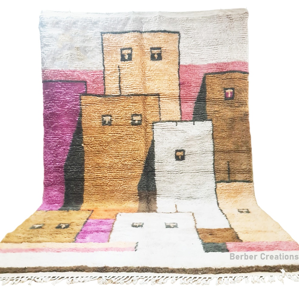 moroccan abstract berber wool rug