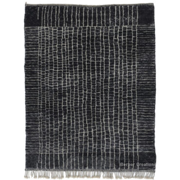 Black Beni Ourain Wool Rug  – AMAL