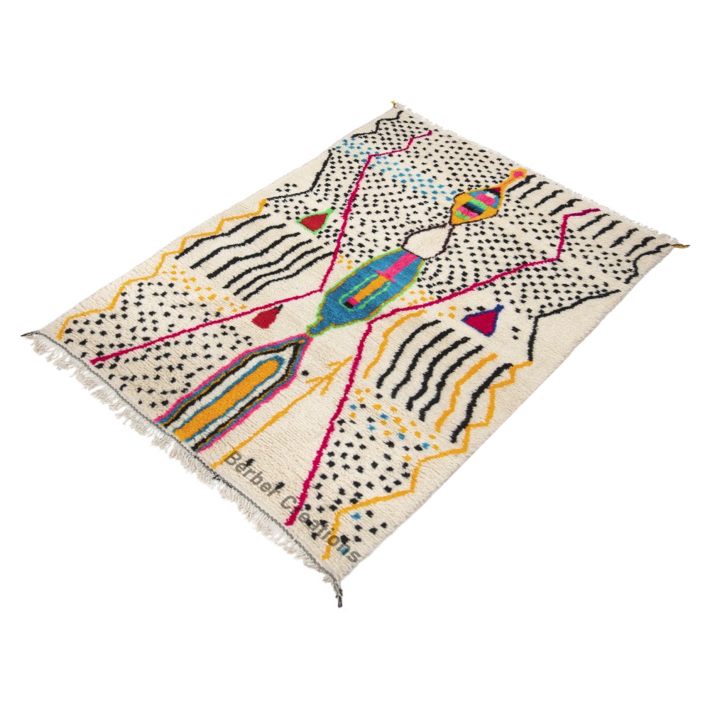 Colorful Moroccan Azilal Rug - ABRAR - Image 2