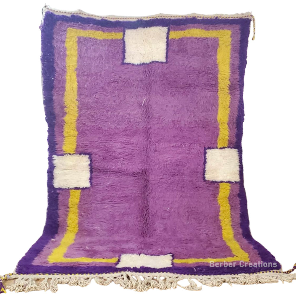 shag purple moroccan rug