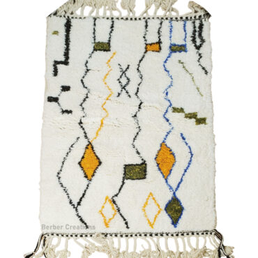 Shag Moroccan  Azilal Berber Rug  3.2’x 4.9′ – JAWAHIR