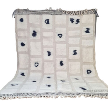 Textured Beni Ourain Rug  6.5’x9.8′ – LOUNIS