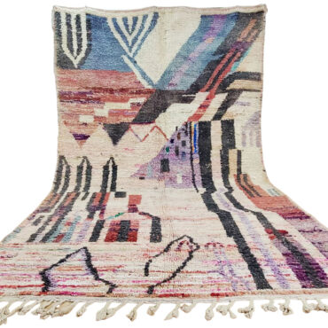 Vintage Moroccan Boujaad Rug  6.5’x9.8′ – LILA