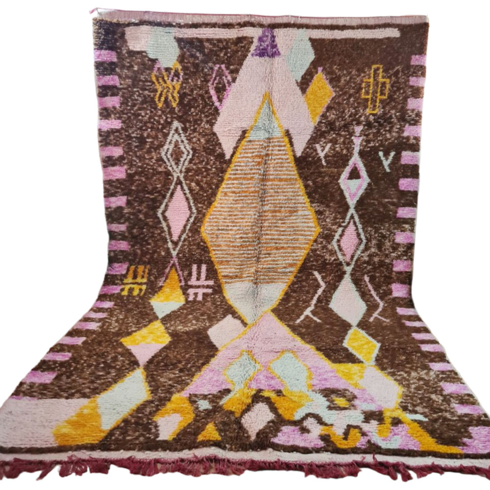 vintage moroccan wool rug boho style