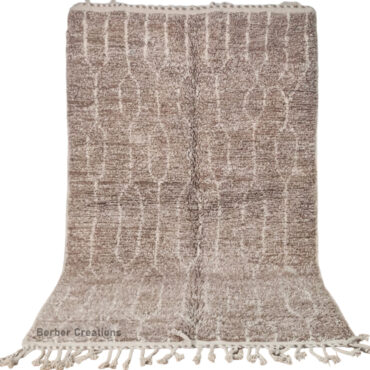 Beige Moroccan Wool Rug 4.9’x 8.2′ – SMILA