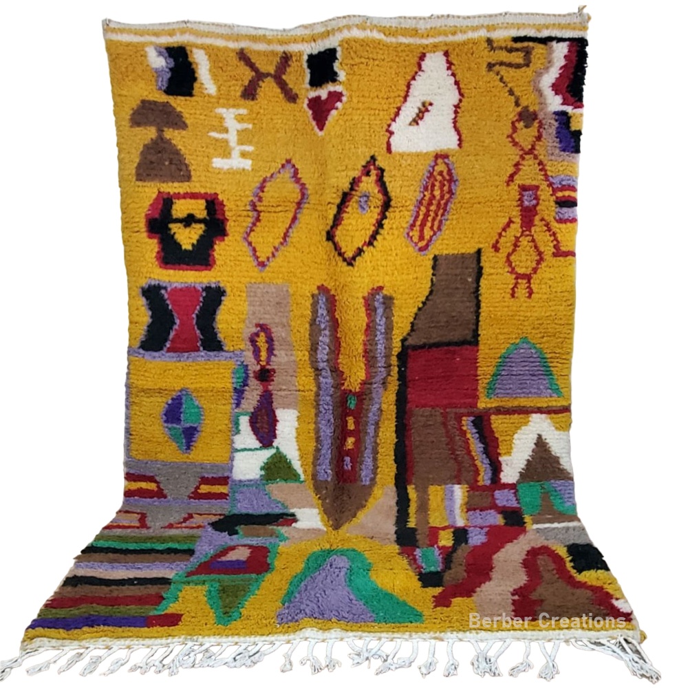 bohemian colorful moroccan beni rug