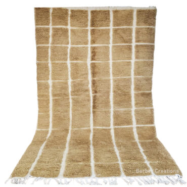 Brown Moroccan Beni Ourain Rug 4.9’x 8.2′ – IRKAN