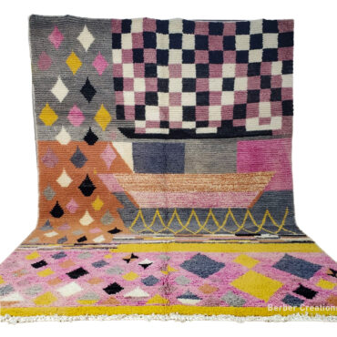 Handmade Moroccan Beni Ourain Bohemian Style 6.5’x9.8′ – NAMGINI