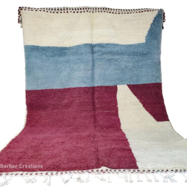 Moroccan Abstract Wool Rug  6.5’x9.8′ – TISURT