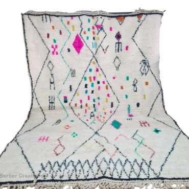 Moroccan Azilal Wool Rug   6.5’x9.8′ – BILAL