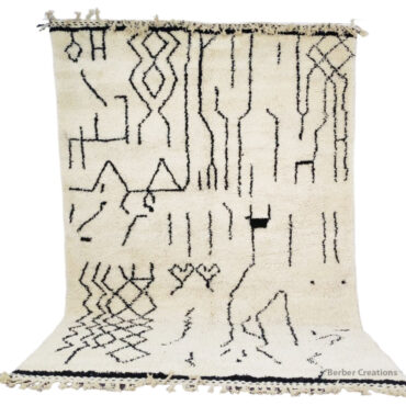 Shag Moroccan Azilal Wool Rug  6.5’x9.8′ – MZ0006