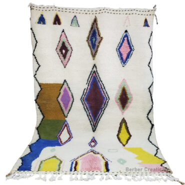 Moroccan Azilal Wool Rug 4.9’x 8.2′ – AZGZAW