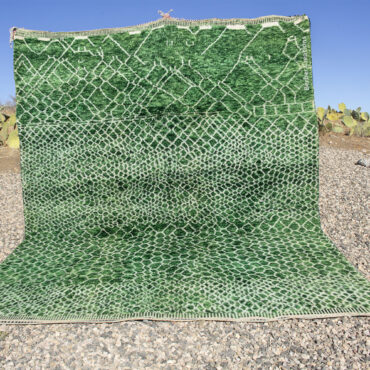 Contemporary Moroccan Beni Rug Green – MB0130