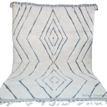 Moroccan Beni Ourain Wool Rug 6.5’x9.8′ – ZIAD