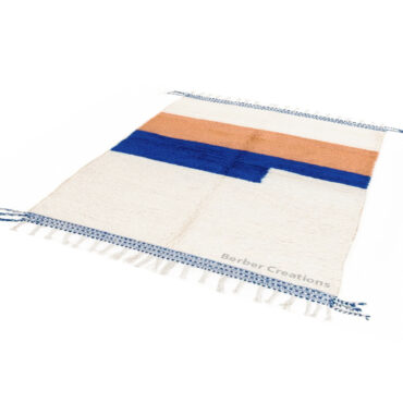 Moroccan Beni Rug Blue and Orange – MB0125