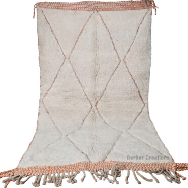 Moroccan Beni Rug Orange Design 4.9’x 8.2′ – WRU