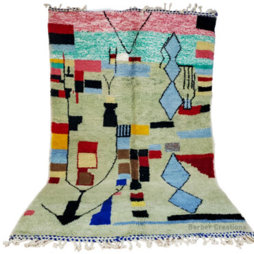 Moroccan Bohemian Rug Boujaad Style 4.9’x 8.2′ – SACHIR