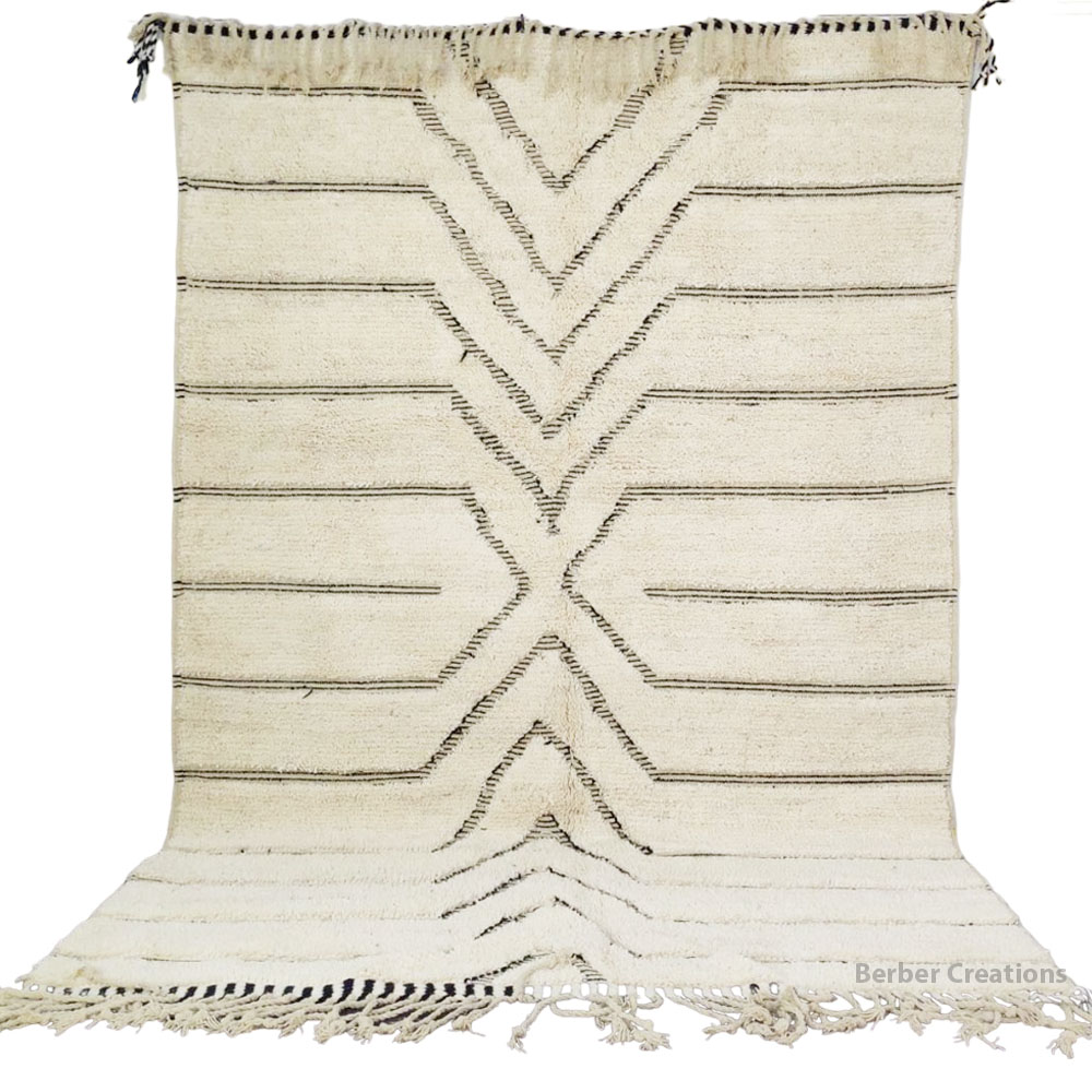 shag moroccan beni ourain wool rug