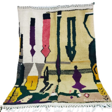 Abstract Moroccan Rug 4.9’x 8.2′ – IMDJAY