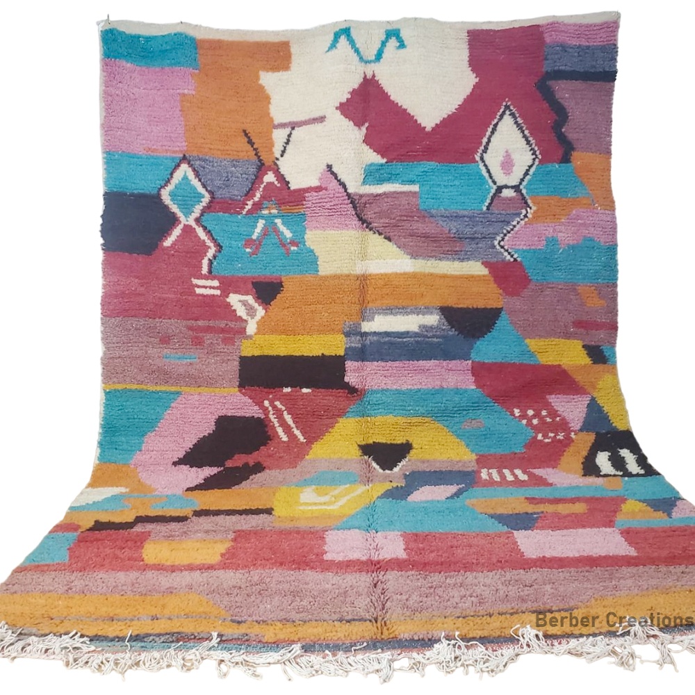 colorful berber rug boho style