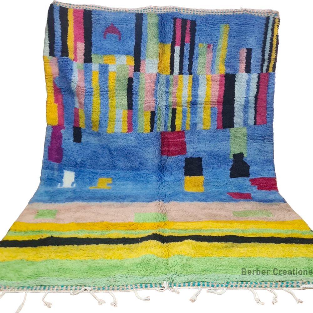 colorful moroccan abstract berber rug