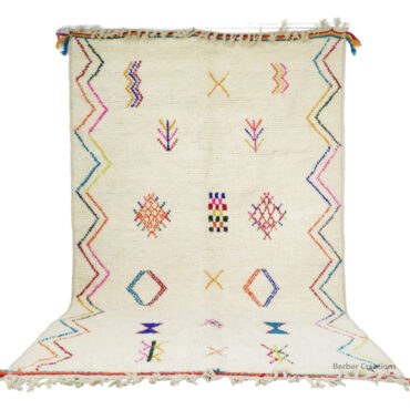 Shag Moroccan Azilal Wool Rug  6.5’x9.8′ – MZ0004