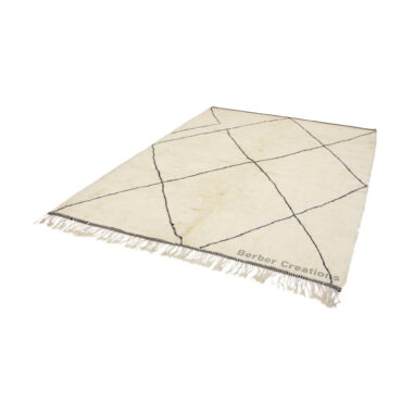 Moroccan Beni Ourain Rug Black and White – MBR0004