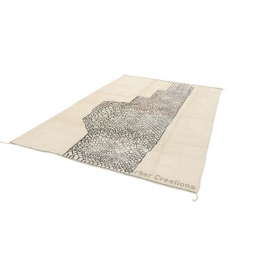 Moroccan Rug Black and White | Shadow Dance