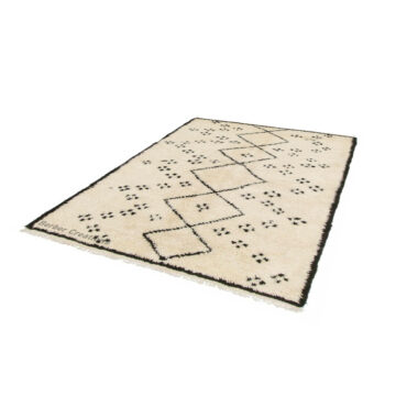Moroccan Beni Rug Black and White – MBR0039