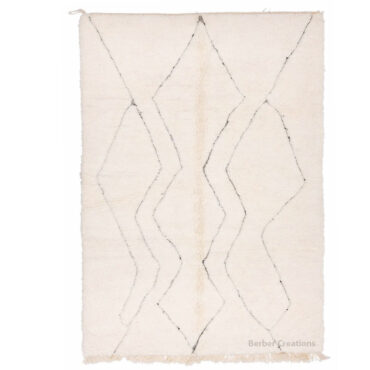 Moroccan Beni Rug Black and White – MBR0105