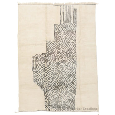 Moroccan Rug Black and White | Shadow Dance