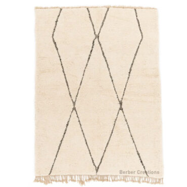 Moroccan Beni Ourain Rug Black and White – MBR0032