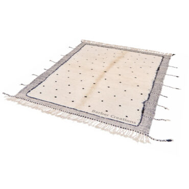 Moroccan Beni Rug Black and White – MB0107