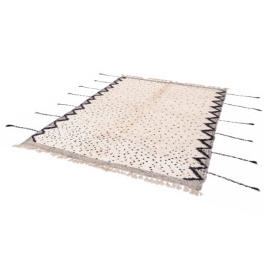 Moroccan Beni Rug Black and White – MBR0102