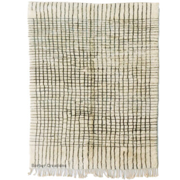 Moroccan Beni Ourain Rug Grid Pattern – MBR0003