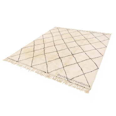 Moroccan Beni Rug Black and White – MBR0059