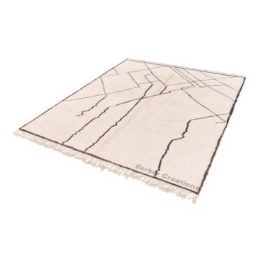 Moroccan Beni Rug Black and White – MBR0060